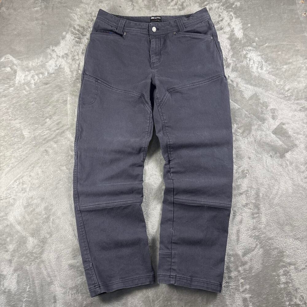 Outdoor Research Flannel Lined Work Pants Men’s Size 34 Gray Hiking Outdoor